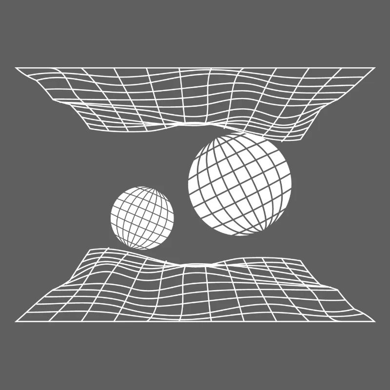 Futuristic Grid Space Spheres Design