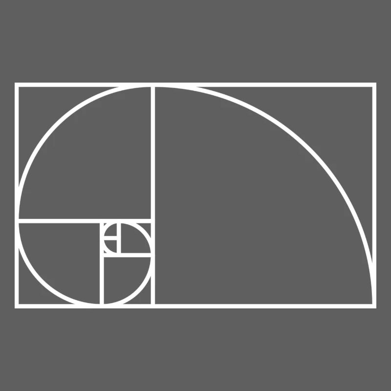 Fibonacci spiral math gift idea nerd