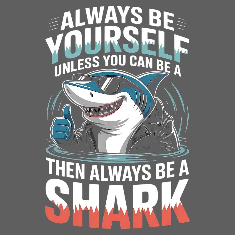 Sei immer du selbst, es sei denn, du kannst ein Hai sein
