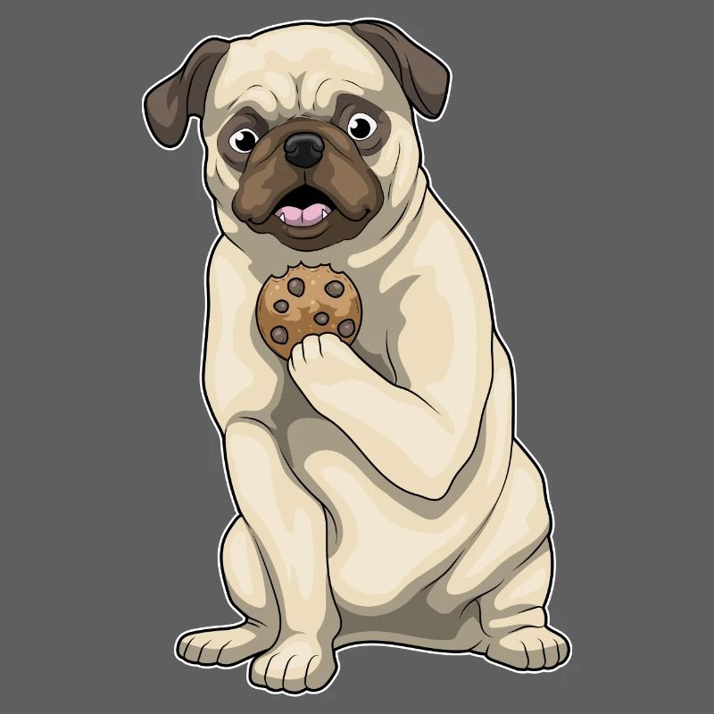 Pug Cookie