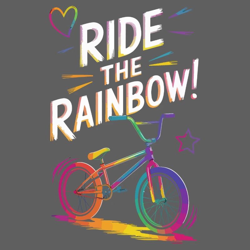 Vibrant Rainbow Bicycle Design