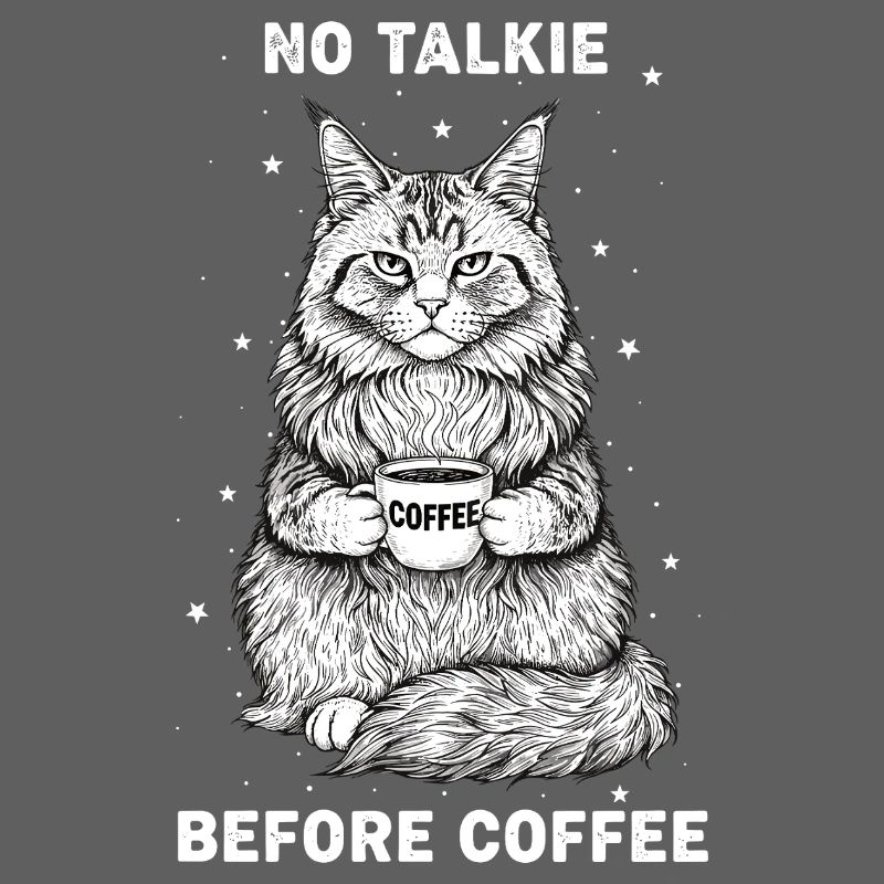 Pas de conversation devant un chat amateur de café