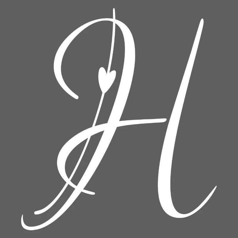 Buchstabe H Initiale Alphabet Monogramm Taschenfläche