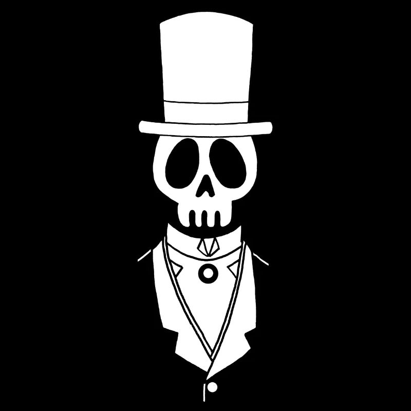 Vintage White Skull