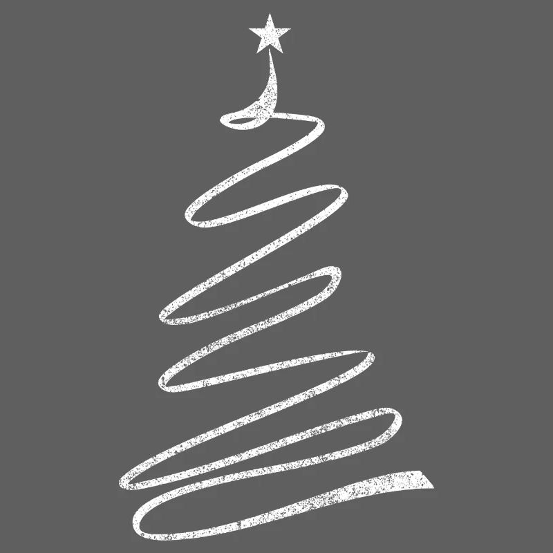 Minimalist Christmas Tree Funny Celebration