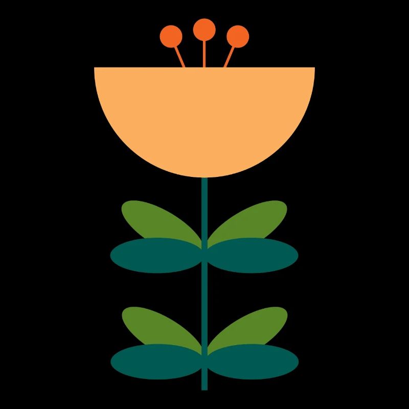 Abstraktes Blüten-Illustrationsdesign