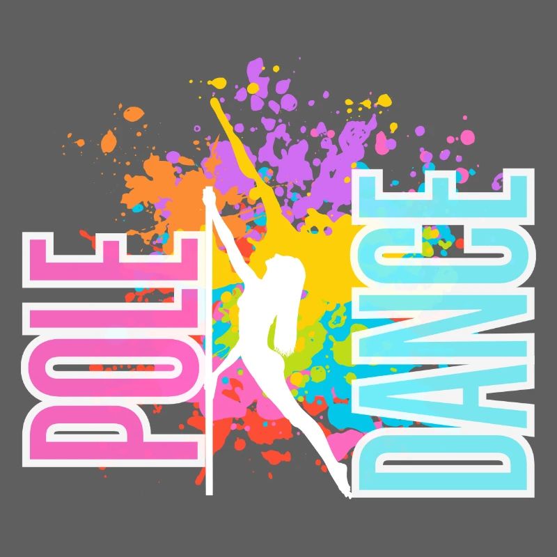 Pole Dance Splash Neon Colors