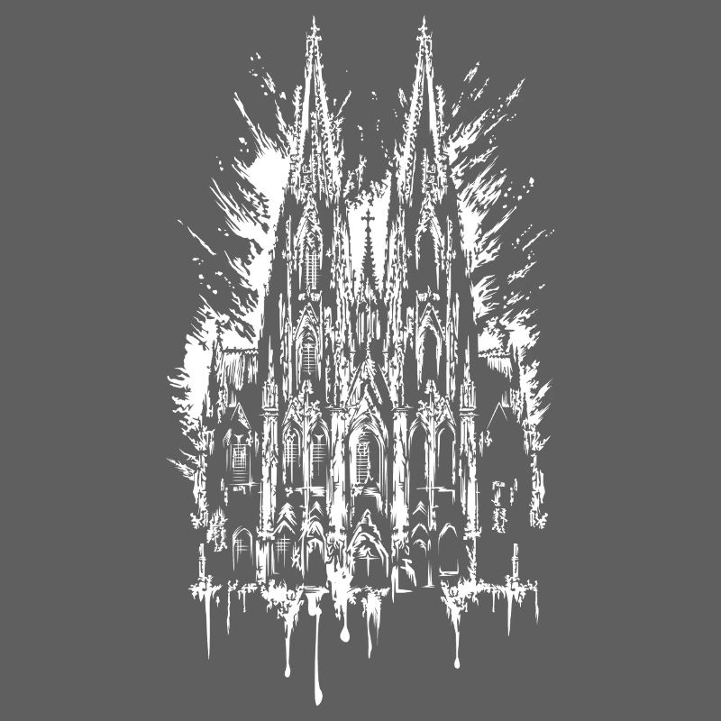 Illustration de graffitis de la cathédrale de Cologne