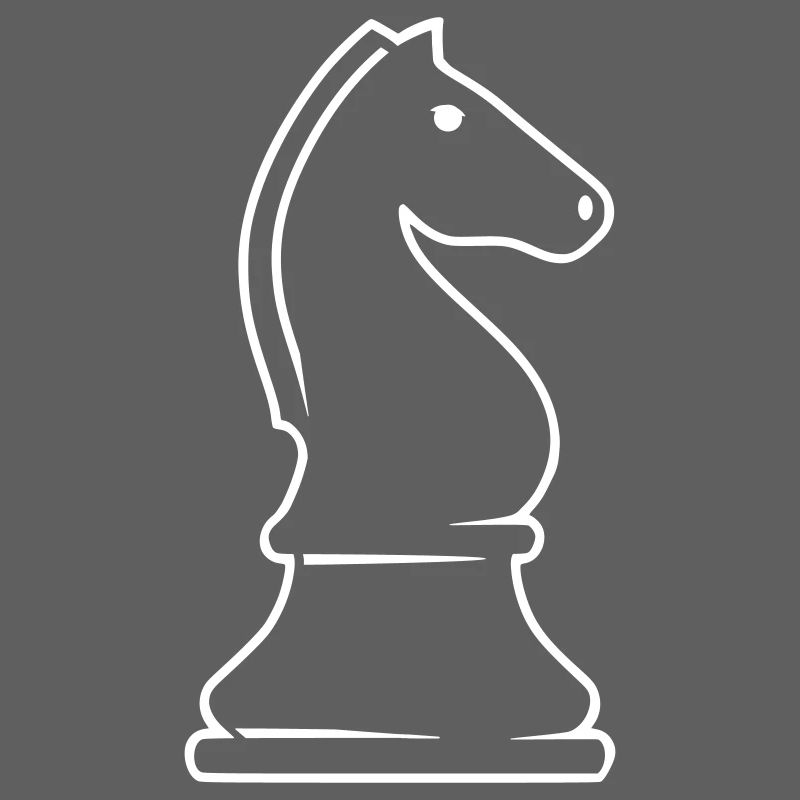 Schachfigur Springer - zwei Springer, ein Spiel