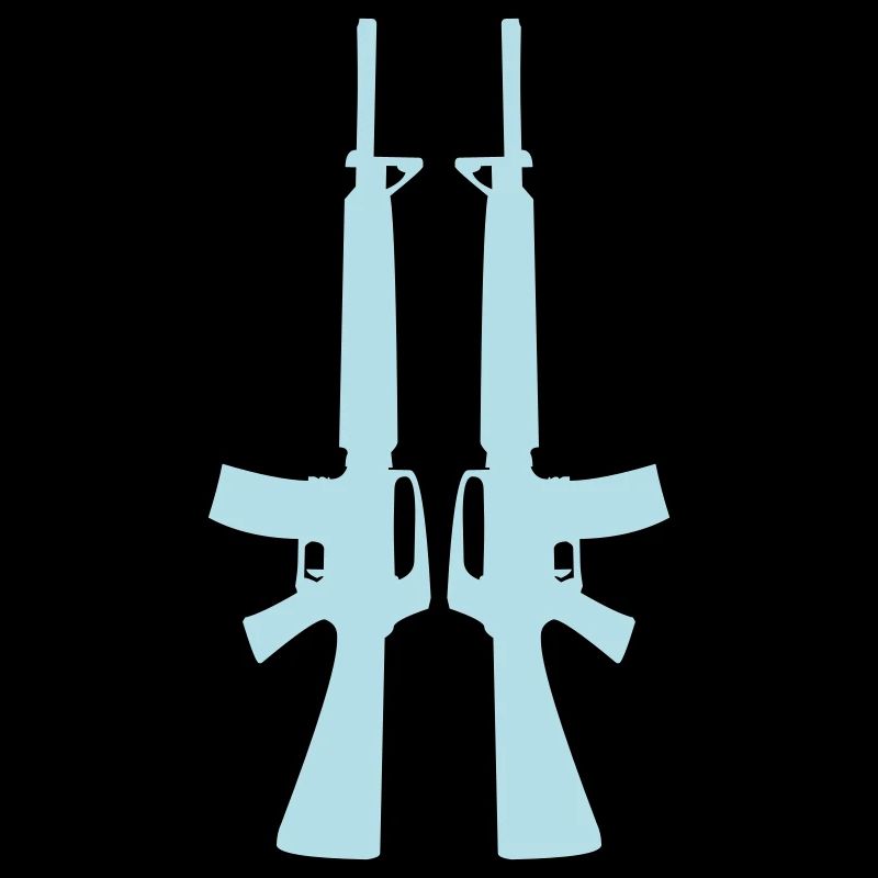 Double Rifle Silhouette