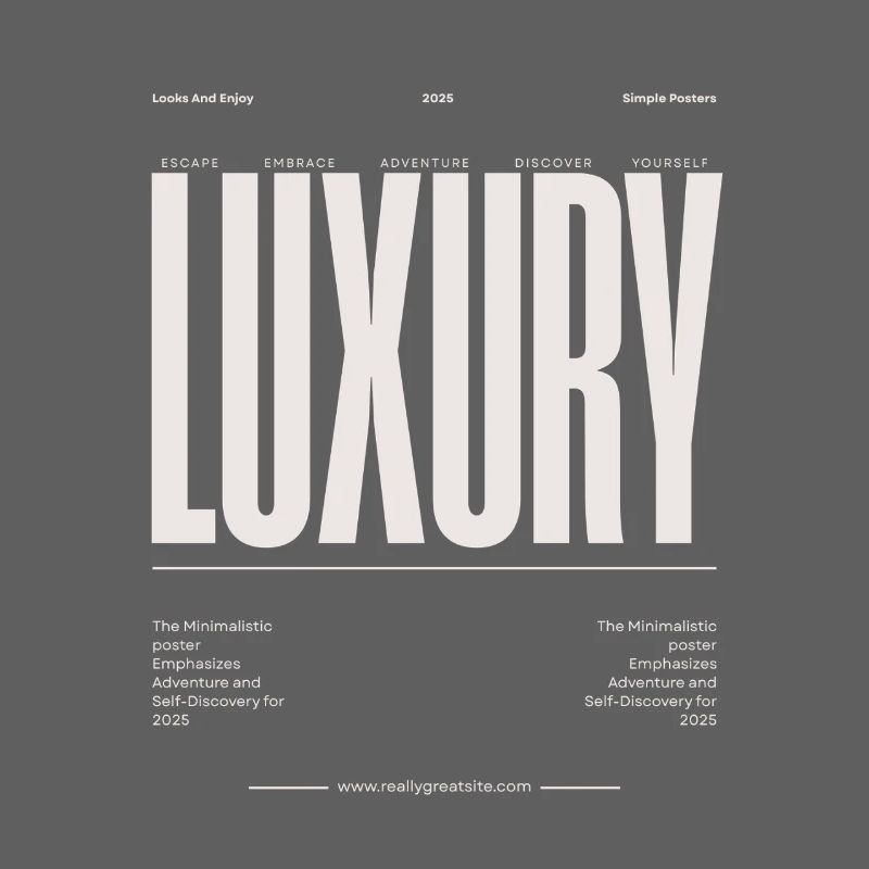 Luxury Uppercase Typography