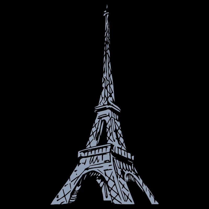 Tour Eiffel Silhouette Paris Look Grunge