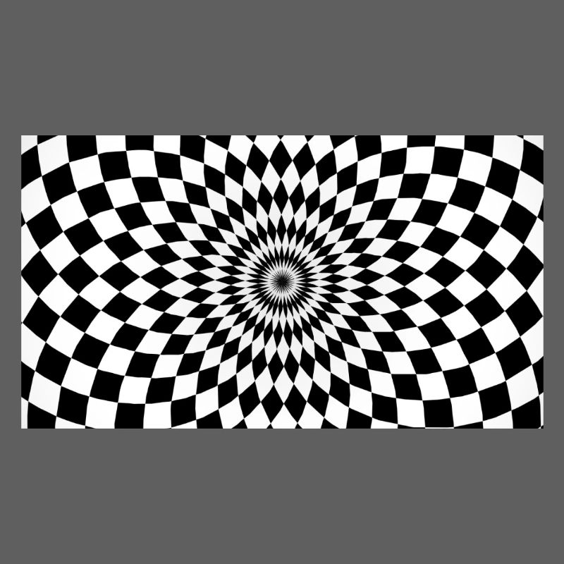 Optical Vortex Checker Illusion