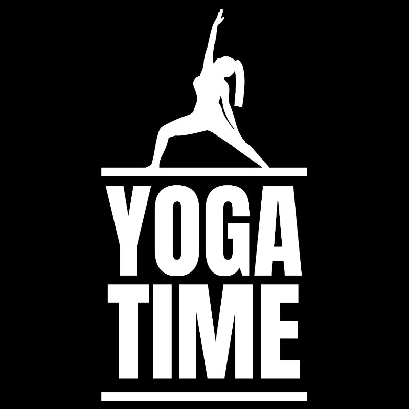 Conception de la posture en silhouette du temps de yoga