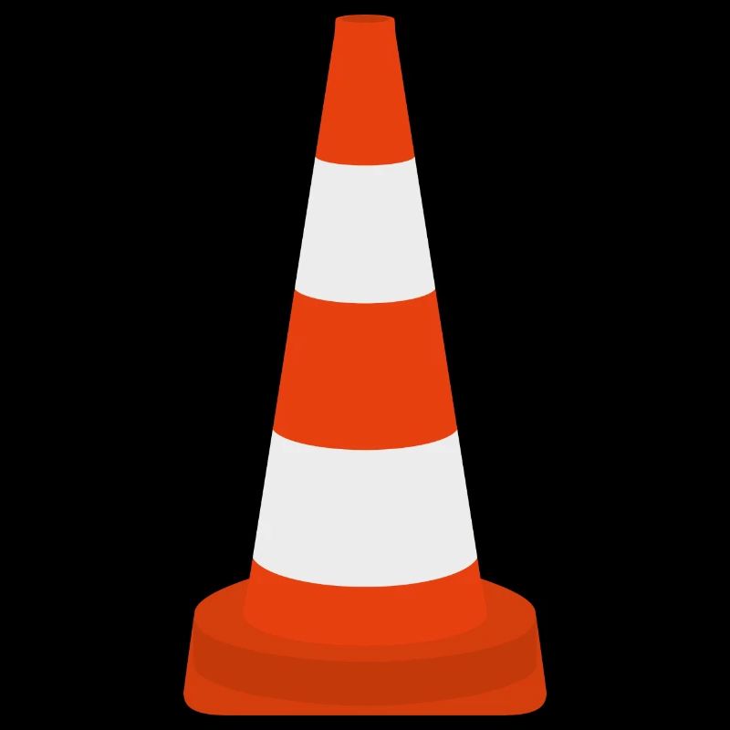 Cône de cône de trafic de pylônes Cône d’avertissement Cône icône de cône