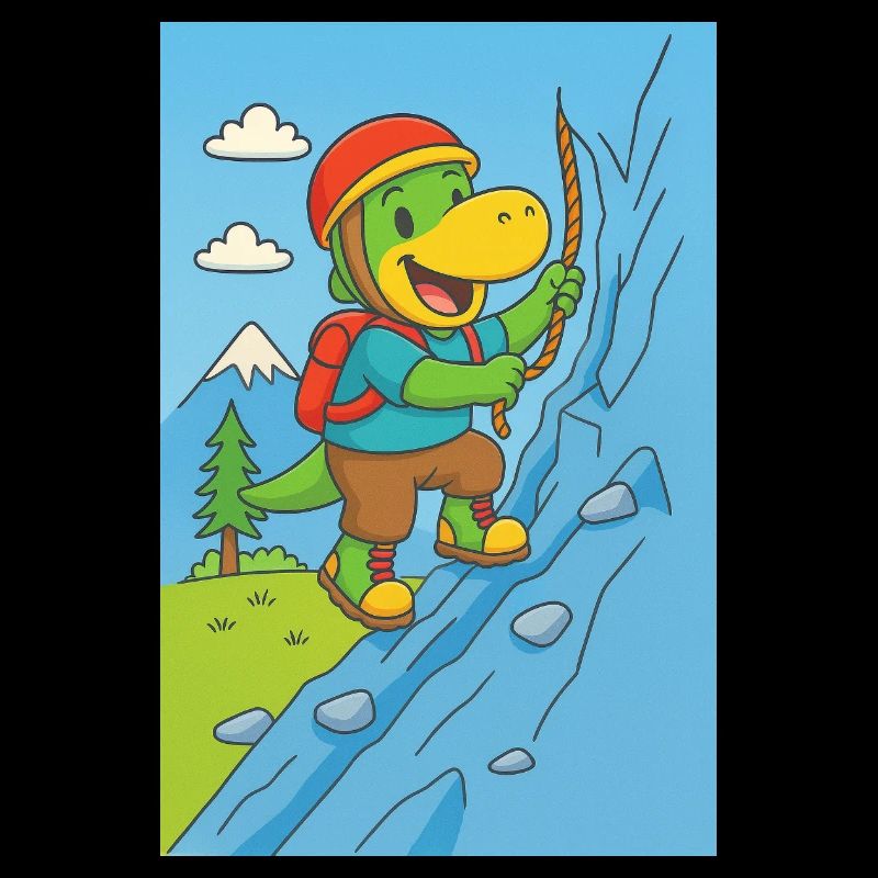 little dino climbs