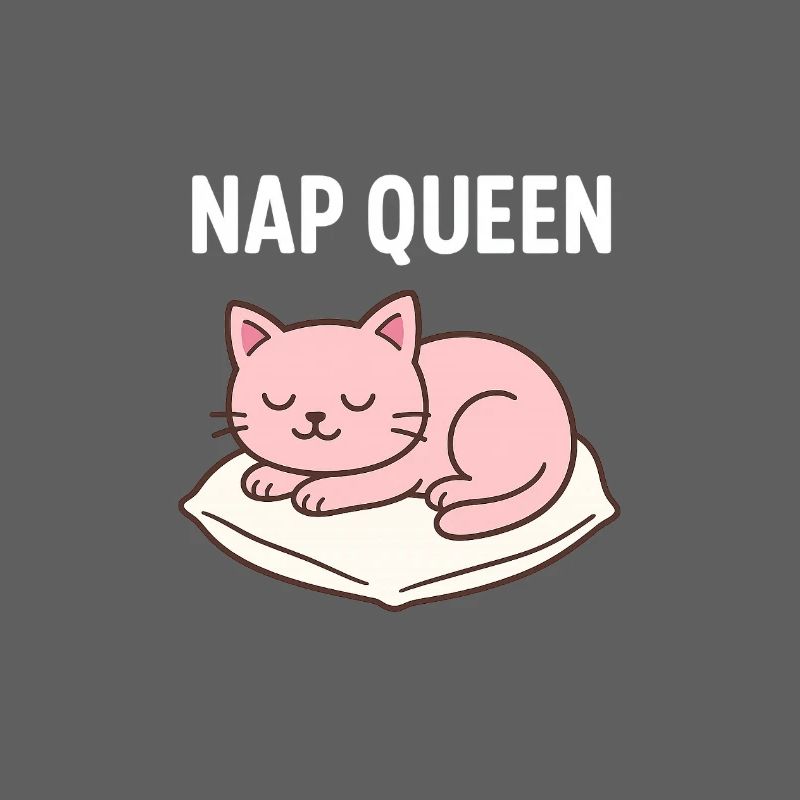 Cute sleeping cat design