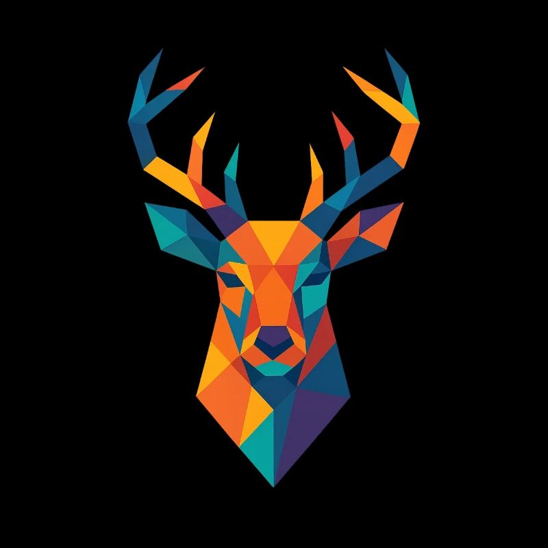 Tête de cerf | Impression de cerf / Impression / Design