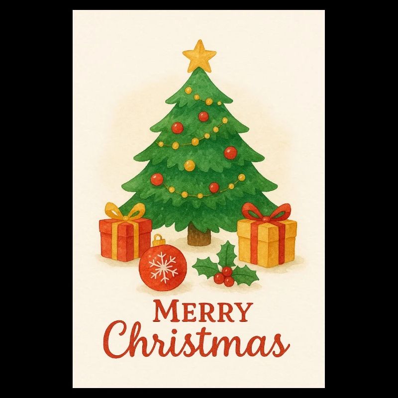 Weihnachtsbaum mit Geschenken