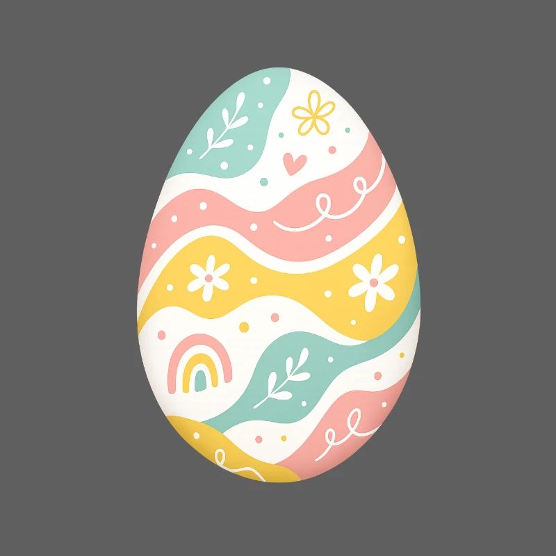 Pastel Easter Egg Pattern