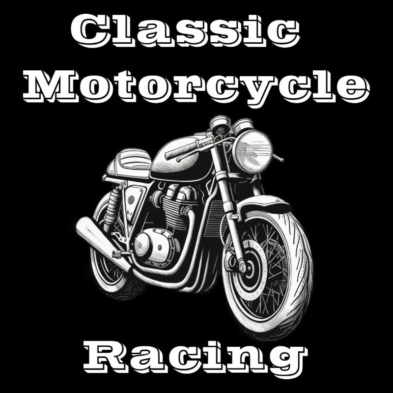 Classic Motorcycle Racing weiß