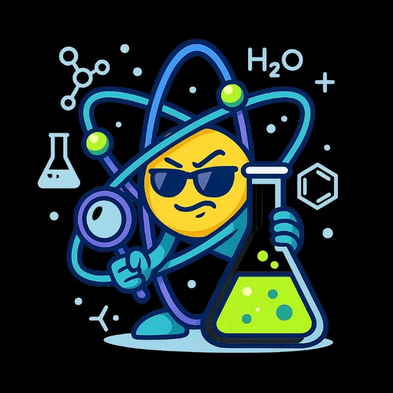 Sneaky Atom Vibes - Physics and Chemistry Design