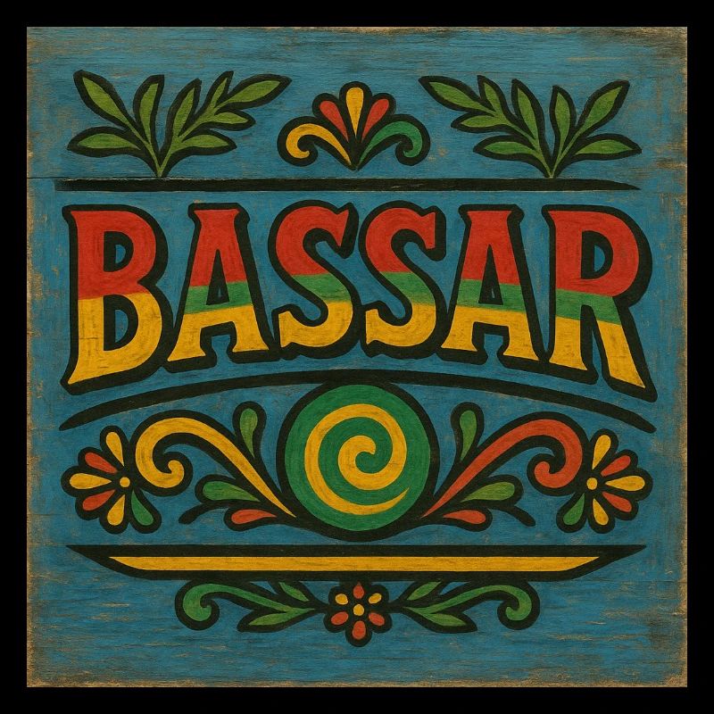 Vibrant Bassar Folk Pattern