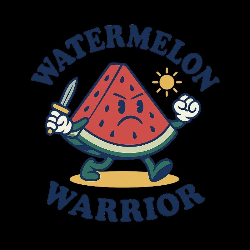 Watermelon Warrior – Bold Slice Design
