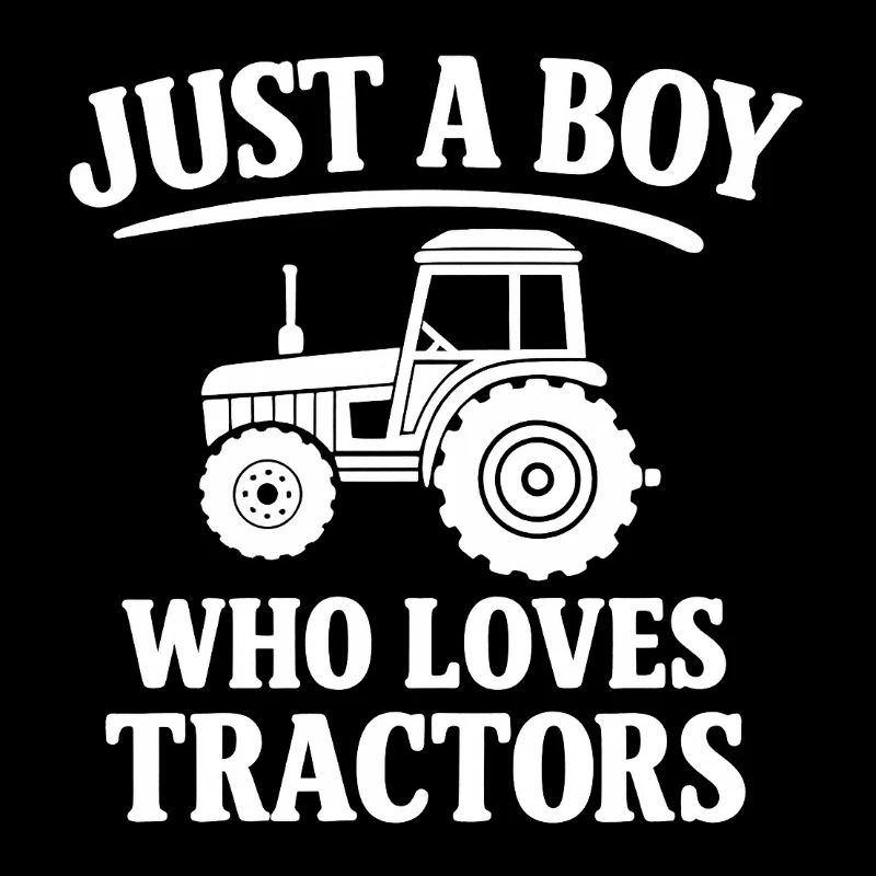 Juste un garçon qui aime les tracteurs