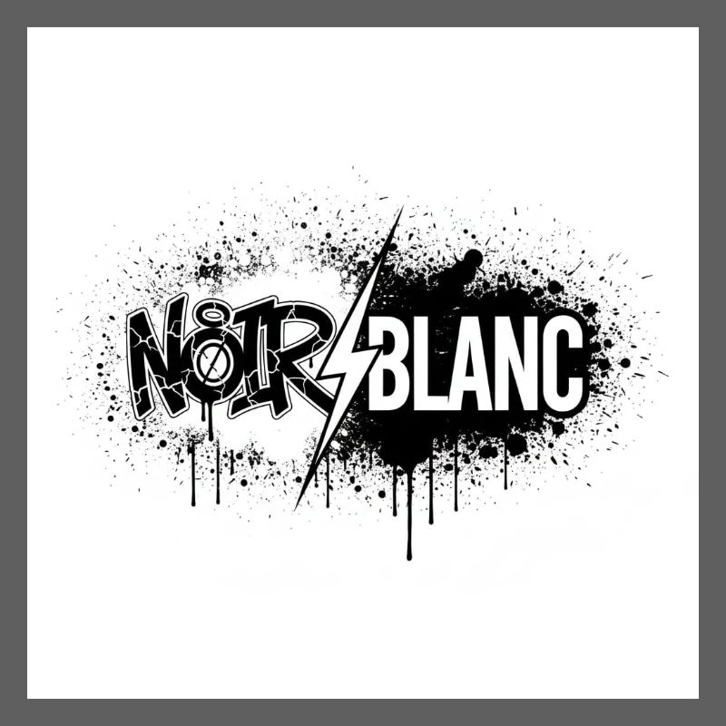 North White Graffiti Flash