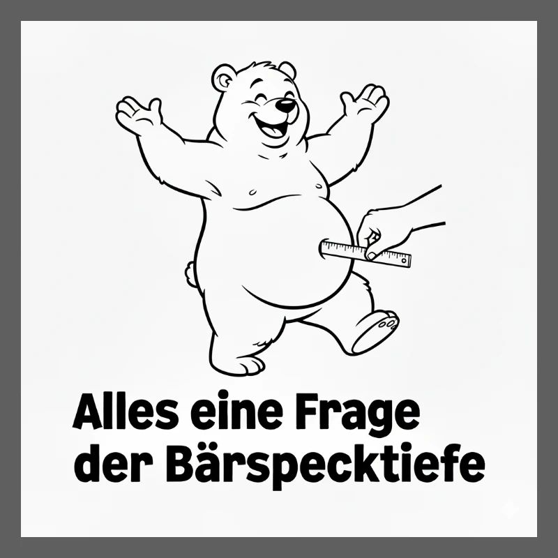 Bärspecktiefe weiß 