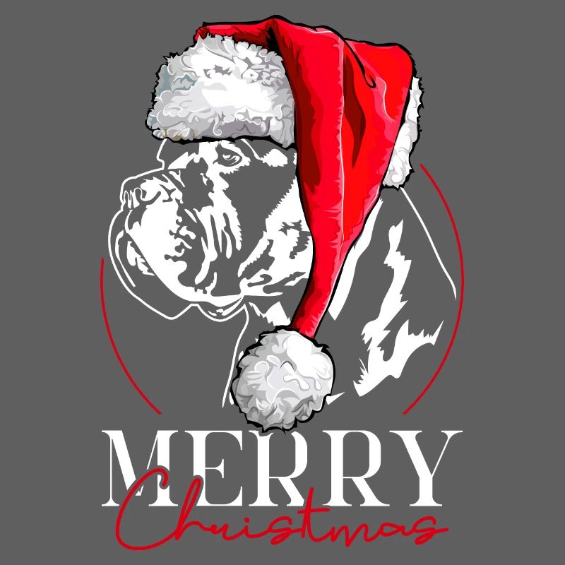 Santa Cane Corso Joyeux Noël Chiens Wilsigns