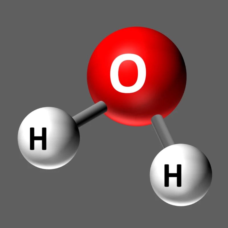 Graphique de la molécule d’eau