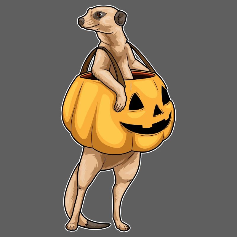 Halloween de suricates Jack O’O’Lantern