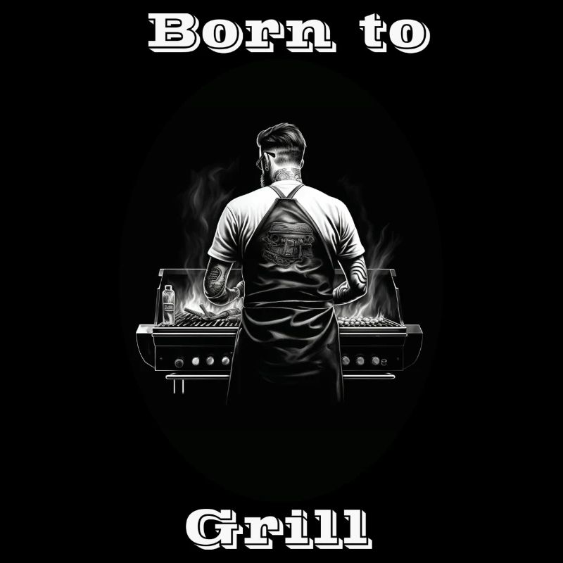 Born to Grill weiß