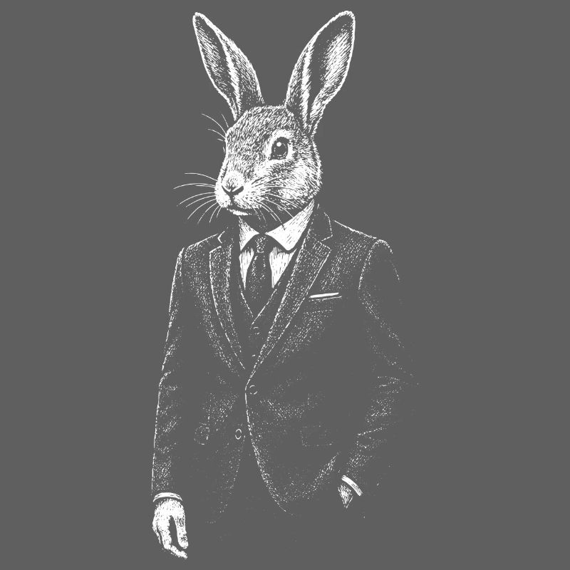 Dapper Rabbit en costume