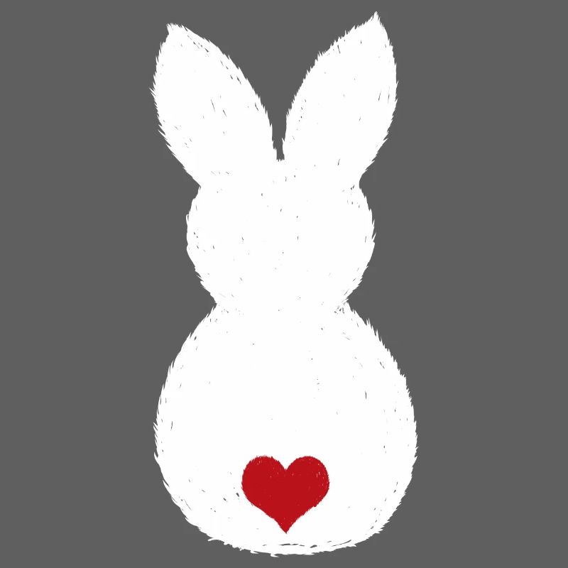 Bunny with Puschel heart / Easter bunny Easter bunny