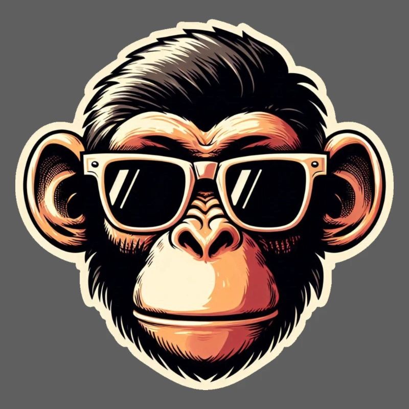 Monkey Glasses Cool