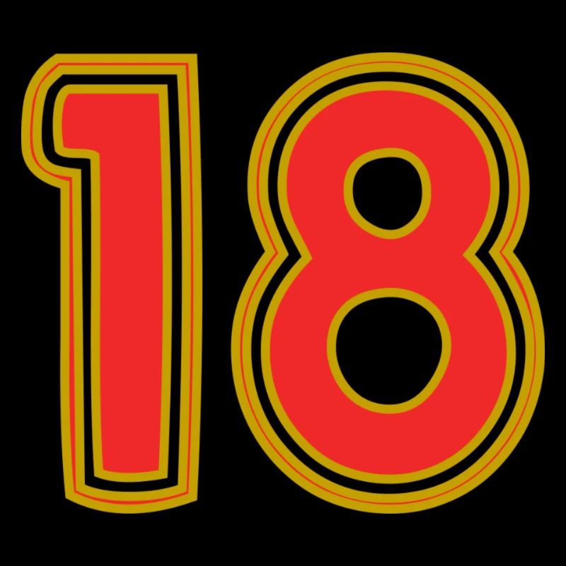 18. 18 ANS. 18e ANNIVERSAIRE. ANNIVERSAIRE 18 ANS.
