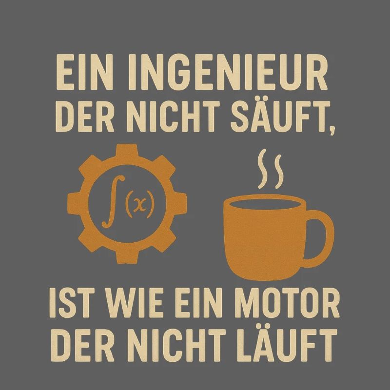 Ingenieur Humor Kaffee Motor