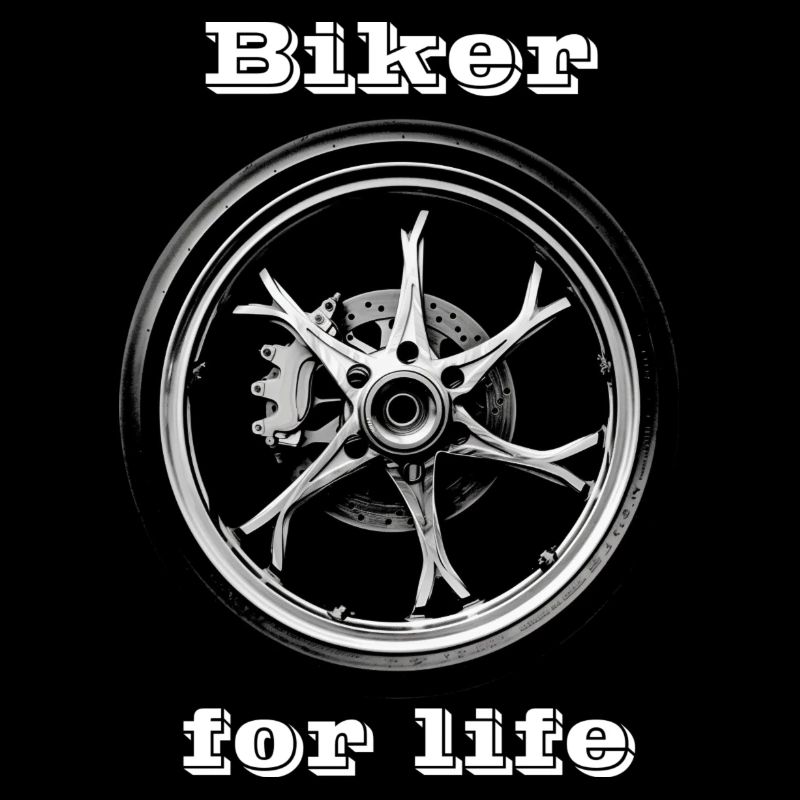 Biker for Life blanc