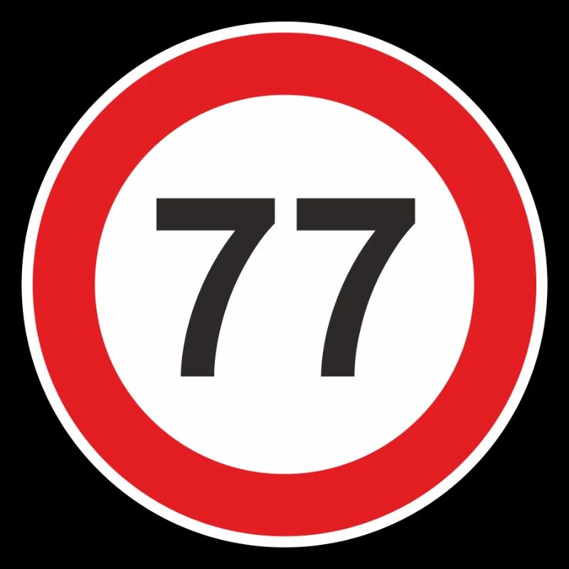 77. siebenundsiebzig Jahre Geschenk Überraschung