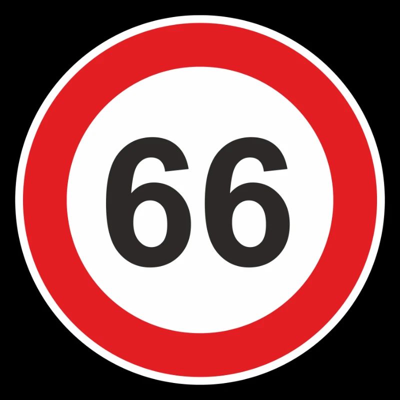 66 Geburtstag sechsundsechzig