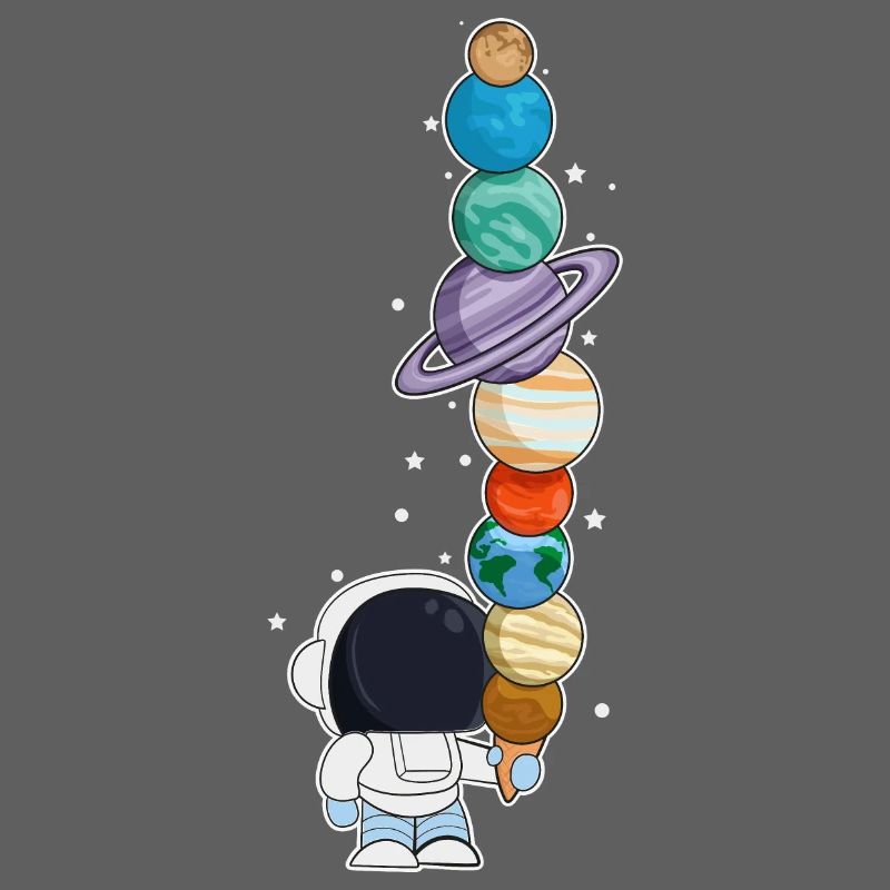 Astronaut mit Eis