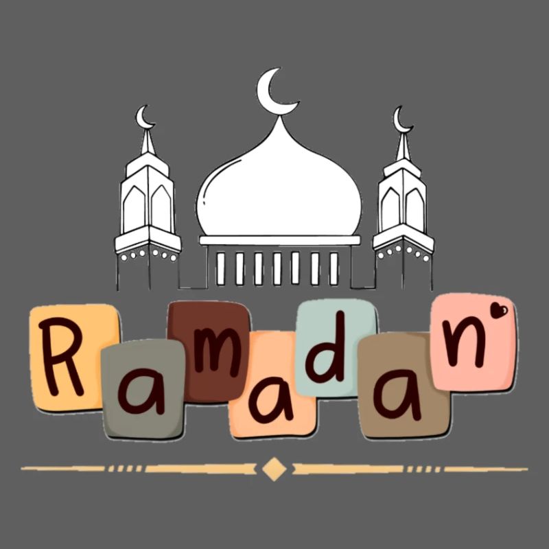 Ramadan Mosaic Blocks Mosque