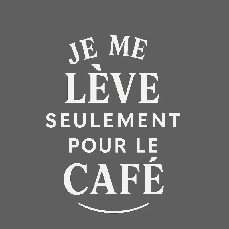 Ich stehe auf, um Kaffee zu trinken