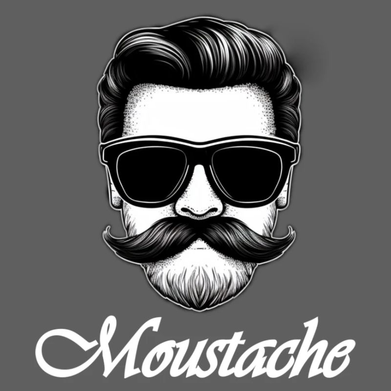 Moustache white