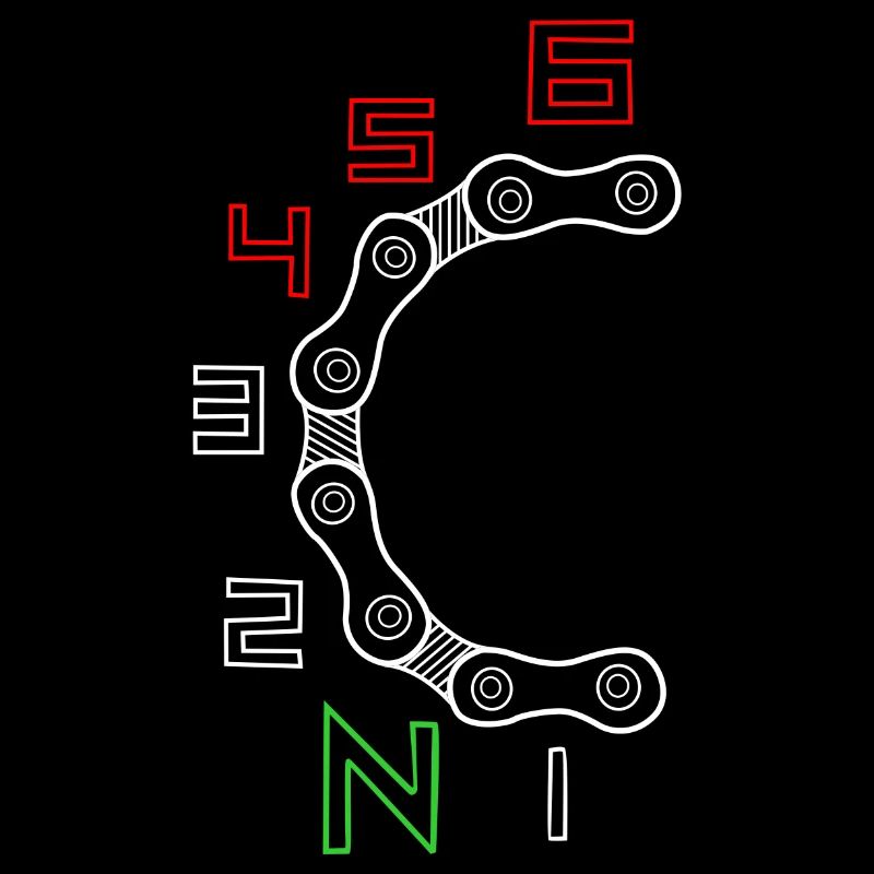 Motif de chaîne d’engrenage circulaire