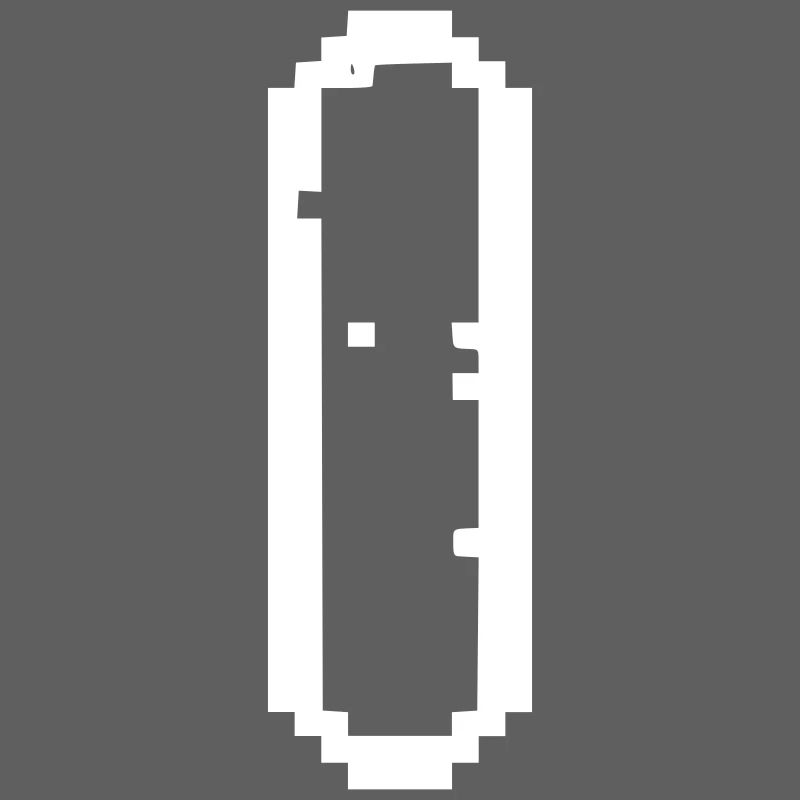 Icône de pixel de la bactérie bâton