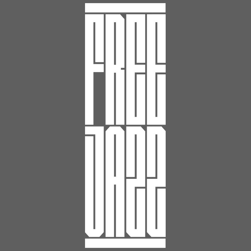 Conception typographique de jazz libre. Cadeau idéal pour le moderne